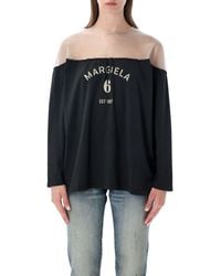 MM6 by Maison Margiela - Essential Cotton T-Shirt For - Lyst