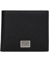 Dolce & Gabbana - Dolce&Gabbana Portafogli Uomo Pelle Nero - Lyst