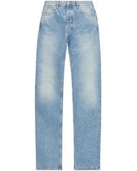 The Attico - Relaxed Fit Light Denim Pants - Lyst