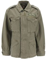 Polo Ralph Lauren - Jacket Military en sarga dividida - Lyst