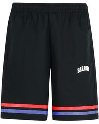 Barrow - Carrow "Rugby" Pantaloncini Di Bermuda Di Cotone Nero - Lyst