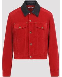 Versace - Denim Garment-Dyed Jacket - Lyst