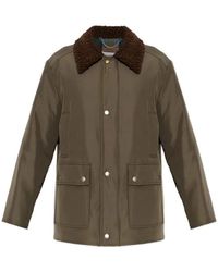Maison Margiela - Jacket With Shearling Collar And Flap Pockets - Lyst