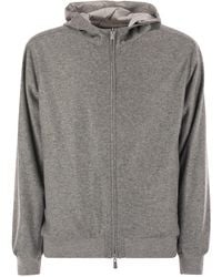Fedeli - Reversible Bomber Jacket With Hood - Lyst