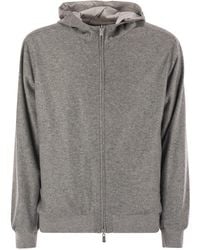 Fedeli - Reversible Bomber Jacket With Hood - Lyst