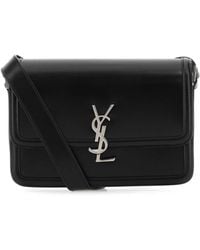 Saint Laurent - Nero Solferino Medium Leather Satchel - Lyst
