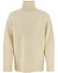 Jil Sander - Ivory Alpaca Blend Sweater - Lyst