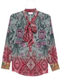 Pierre Louis Mascia - Camisa de seda estampada de - Lyst