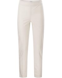 Brunello Cucinelli - Cotton Twill Capri Trousers With Necklace - Lyst