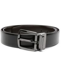Emporio Armani - Leather Belt - Lyst