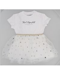 KARL LAGERFELD - Vestitino Con Gonna - Lyst