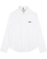 BOSS - Camicia Con Logo - Lyst