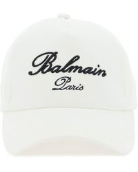Balmain - Bestickter Logo -Baseballkappe - Lyst