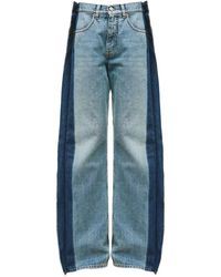 MM6 by Maison Margiela - Tapered Denim Cotton Jeans - Lyst