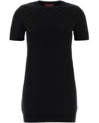 Gucci - Wool Blend Mini Dress - Lyst