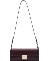 Ami Paris - Mimi Umhängetasche Leder Burgund - Lyst