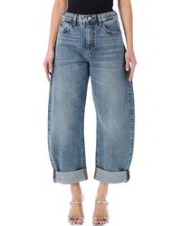 FRAME - The Bubble High-Rise Jeans - Lyst