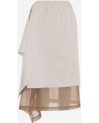 Niccolò Pasqualetti - Draped Leather Skirt - Lyst