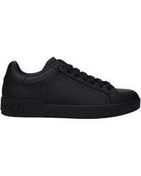 Dolce & Gabbana - Zapatillas de piel de ternera blanca - Lyst