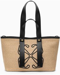 Off-White c/o Virgil Abloh - Off Day Off Small Raffia Tote Bag - Lyst
