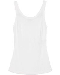 Elisabetta Franchi - Wool Blend Tank Top - Lyst
