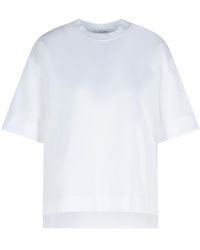 Max Mara - 'estella' Wit Katoenen T -shirt - Lyst