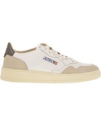 Autry - Medaillewinnaar Laag Leer En Suède Sneakers - Lyst