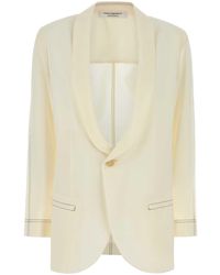 Philosophy Di Lorenzo Serafini - Ivory Polyester Blend Blazer - Lyst