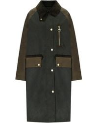 Barbour - Evette Wax Long Jacket - Lyst