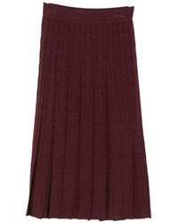 Tory Burch - Geplooide Lange Rok - Lyst