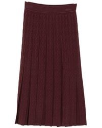 Tory Burch - Pleated Long Skirt - Lyst