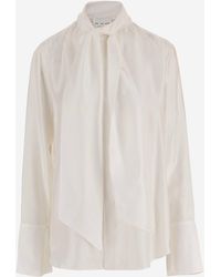 Sa Su Phi - Chemise en soie avec nœud - Lyst