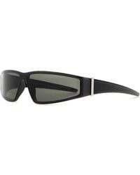 McQueen - Acetate Wraparound Sunglasses - Lyst