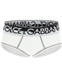 Dolce & Gabbana Brando Ondergoed Slip Wit Katoen - Meerkleurig