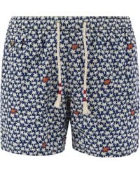 Mc2 Saint Barth - Leichtes Stoffschwimmkostüm mit Druck - Lyst