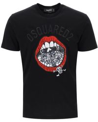 DSquared² - Cool Fit Geborduurd T-shirt - Lyst