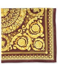 Versace - Printed Silk Scarf - Lyst