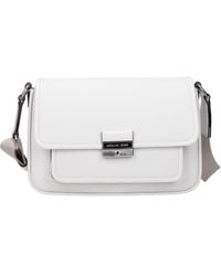 Michael Kors - Bradshaw Crossbody Bag Leather/Optical - Lyst