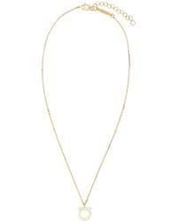 Ferragamo - Salvatore Metal Gancini Necklace - Lyst