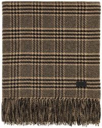 Saint Laurent - Houndstooth Pattern Scarf - Lyst