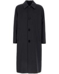 Fendi - Charcoal Wool Blend Coat - Lyst