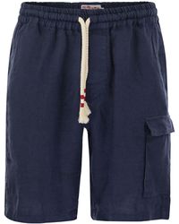 Mc2 Saint Barth - Marsella de lino Bermudas pantalones cortos - Lyst