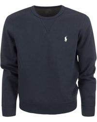 Polo Ralph Lauren - Double tricot Crew Neck Sweatshirt - Lyst