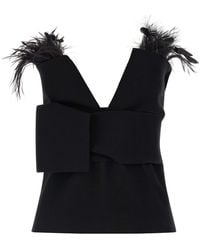 Alberta Ferretti - Feather Top - Lyst