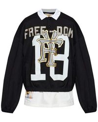 PDF - Katoenen Grafisch Sweatshirt - Lyst