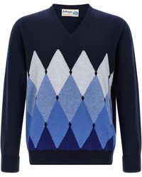 Ballantyne - Argyle Pattern Sweater Sweaters And Cardigans - Lyst