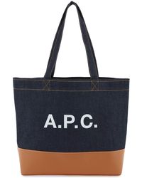 A.P.C. - Axel E/W Tote Bag - Lyst
