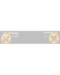 Off-White c/o Virgil Abloh - Earrings Round Arrow Brass - Lyst