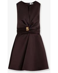 Elisabetta Franchi - Duchesse Satin Dress - Lyst