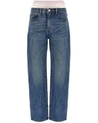 Alexander Wang - 'Schlitzer Hem Prestyle Hotfix Mesh undie' Jeans - Lyst